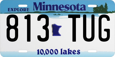 MN license plate 813TUG
