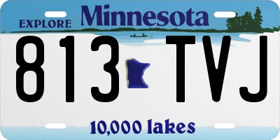 MN license plate 813TVJ