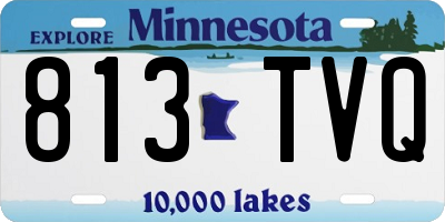 MN license plate 813TVQ