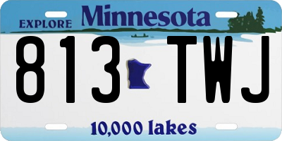 MN license plate 813TWJ