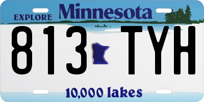 MN license plate 813TYH