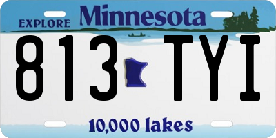 MN license plate 813TYI