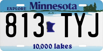 MN license plate 813TYJ