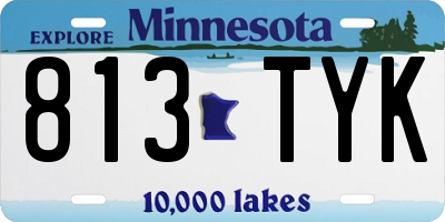 MN license plate 813TYK