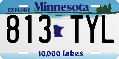 MN license plate 813TYL