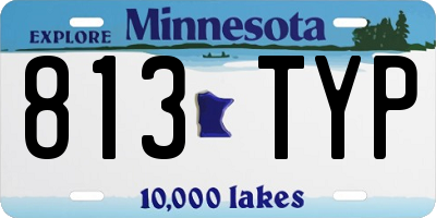 MN license plate 813TYP