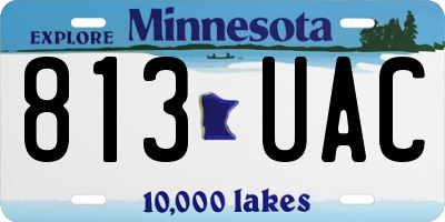 MN license plate 813UAC