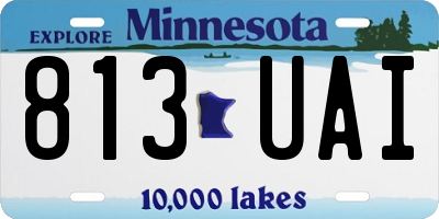 MN license plate 813UAI