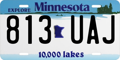 MN license plate 813UAJ