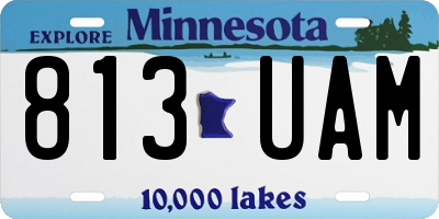 MN license plate 813UAM