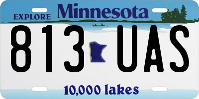MN license plate 813UAS