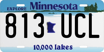 MN license plate 813UCL