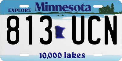 MN license plate 813UCN