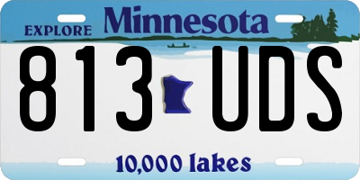 MN license plate 813UDS