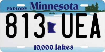 MN license plate 813UEA