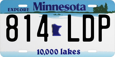 MN license plate 814LDP