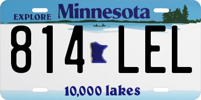 MN license plate 814LEL