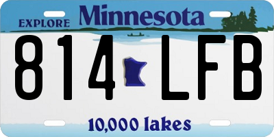 MN license plate 814LFB