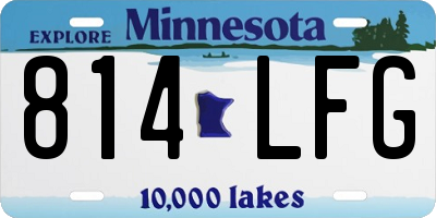 MN license plate 814LFG