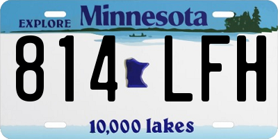 MN license plate 814LFH