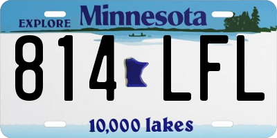 MN license plate 814LFL