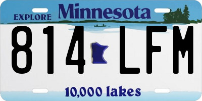 MN license plate 814LFM