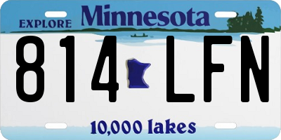 MN license plate 814LFN