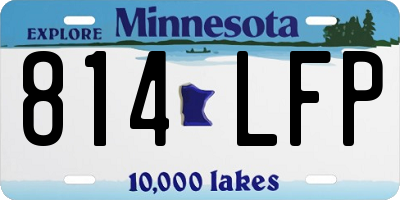 MN license plate 814LFP