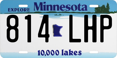 MN license plate 814LHP