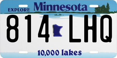 MN license plate 814LHQ