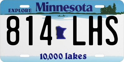 MN license plate 814LHS
