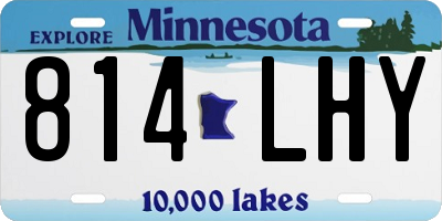 MN license plate 814LHY