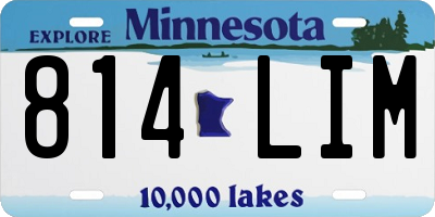 MN license plate 814LIM