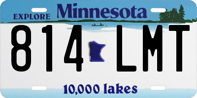 MN license plate 814LMT