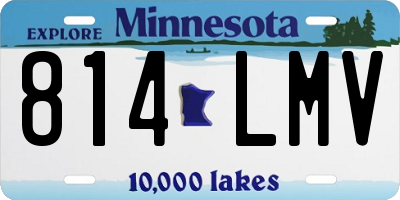 MN license plate 814LMV