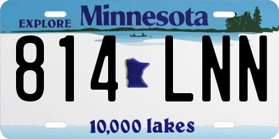 MN license plate 814LNN
