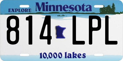 MN license plate 814LPL