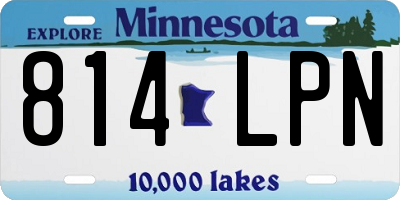 MN license plate 814LPN