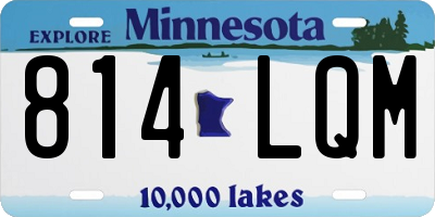 MN license plate 814LQM