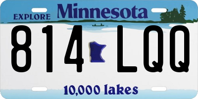 MN license plate 814LQQ