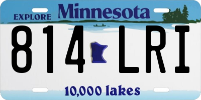 MN license plate 814LRI