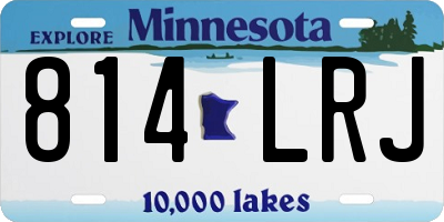 MN license plate 814LRJ