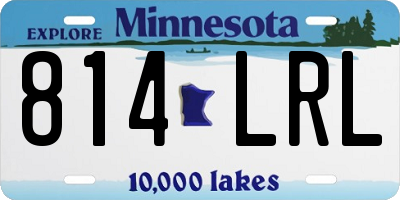 MN license plate 814LRL