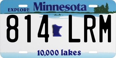 MN license plate 814LRM