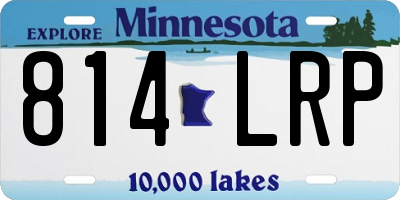 MN license plate 814LRP
