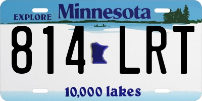 MN license plate 814LRT