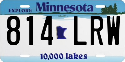 MN license plate 814LRW