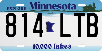 MN license plate 814LTB