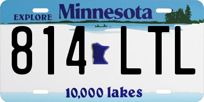 MN license plate 814LTL
