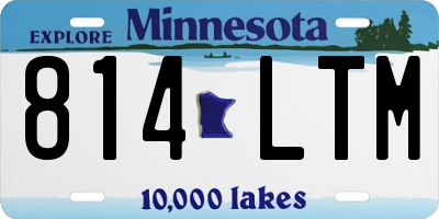 MN license plate 814LTM